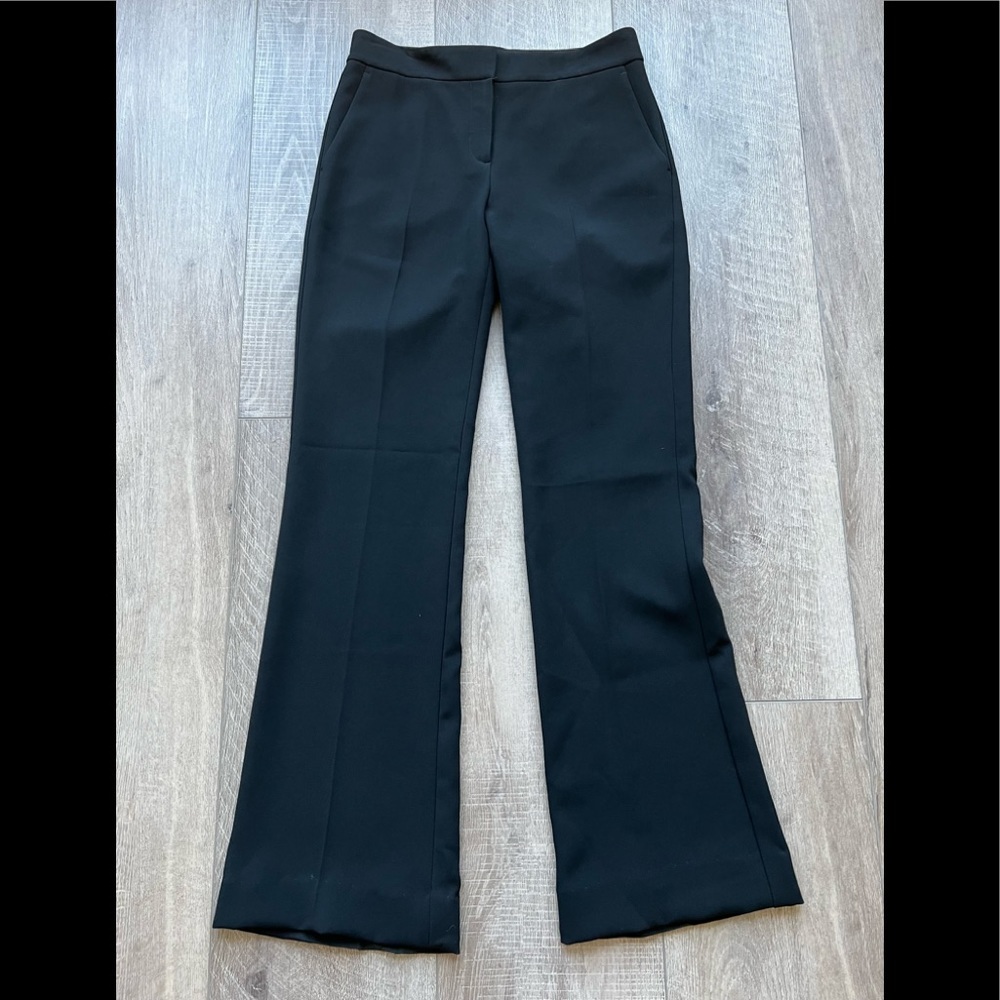 Theory Black Tailored Flare Pants